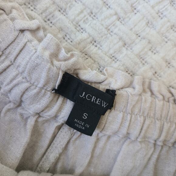 J. Crew Beige 100% Linen Pants Women's Size S - Picture 4 of 8